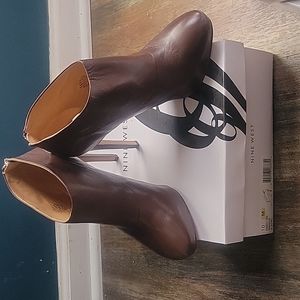 Brown Nine West Booties